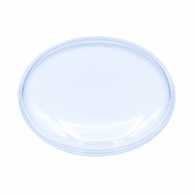 Stepped domed acrylic crystal