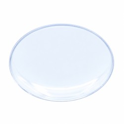 Cristal acrílico abombado forma chincheta