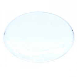 Domed acrylic crystal for pocket watches