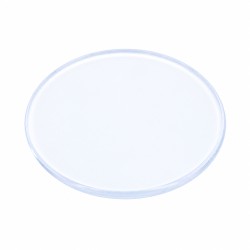 Flat acrylic crystal
