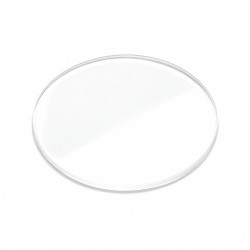 Flat chamfered mineral crystal 1.5 mm