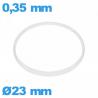 Glaspakking I-ring Hytrel 0,35 × 0,60 mm