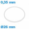 Glaspakking I-ring Hytrel 0,35 × 0,60 mm