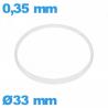 Vedante de vidro I-ring Hytrel 0,35 × 0,60 mm