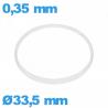 Junta de cristal I-ring Hytrel 0,35 × 0,60 mm