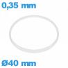 Vedante de vidro I-ring Hytrel 0,35 × 0,60 mm