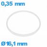 Hytrel I-ring crystal gasket 0.35 × 0.80 mm