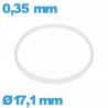 Glaspakking I-ring Hytrel 0,35 × 0,80 mm