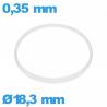 Joint de verre I-ring Hytrel 0,35 × 0,80 mm