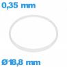 Joint de verre I-ring Hytrel 0,35 × 0,80 mm