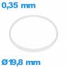 Hytrel I-ring crystal gasket 0.35 × 0.80 mm