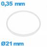 Joint de verre I-ring Hytrel 0,35 × 0,80 mm
