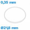 Hytrel I-ring crystal gasket 0.35 × 0.80 mm