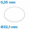 Vedante de vidro I-ring Hytrel 0,35 × 0,80 mm
