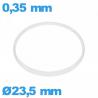 Hytrel I-ring crystal gasket 0.35 × 0.80 mm