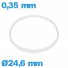 Hytrel I-ring crystal gasket 0.35 × 0.80 mm