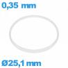 Glaspakking I-ring Hytrel 0,35 × 0,80 mm