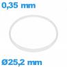 Glaspakking I-ring Hytrel 0,35 × 0,80 mm