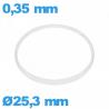 Hytrel I-ring crystal gasket 0.35 × 0.80 mm