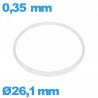 Vedante de vidro I-ring Hytrel 0,35 × 0,80 mm