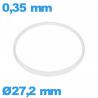 Junta de cristal I-ring Hytrel 0,35 × 0,80 mm