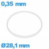 Vedante de vidro I-ring Hytrel 0,35 × 0,80 mm