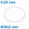 Hytrel I-ring crystal gasket 0.35 × 0.80 mm