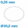 Junta de cristal I-ring Hytrel 0,35 × 0,80 mm