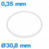 Glasdichtung I-Ring Hytrel 0,35 × 0,80 mm