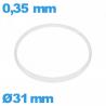 Junta de cristal I-ring Hytrel 0,35 × 0,80 mm