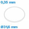 Guarnizione per vetro I-ring Hytrel 0,35 × 0,80 mm