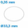 Joint de verre I-ring Hytrel 0,35 × 0,80 mm