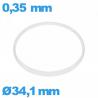 Hytrel I-ring crystal gasket 0.35 × 0.80 mm