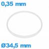 Hytrel I-ring crystal gasket 0.35 × 0.80 mm