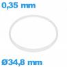 Glaspakking I-ring Hytrel 0,35 × 0,80 mm