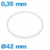 Vedante de vidro I-ring Hytrel 0,35 × 0,80 mm