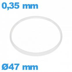 Hytrel I-ring crystal gasket 0.35 × 0.80 mm