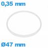 Hytrel I-ring crystal gasket 0.35 × 0.80 mm
