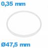 Hytrel I-ring crystal gasket 0.35 × 0.80 mm