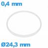 Hytrel I-ring crystal gasket 0.40 × 1.20 mm