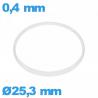 Glaspakking I-ring Hytrel 0,40 × 1,20 mm