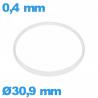 Hytrel I-ring crystal gasket 0.40 × 1.20 mm