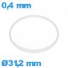Junta de cristal I-ring Hytrel 0,40 × 1,20 mm
