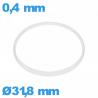Joint de verre I-ring Hytrel 0,40 × 1,20 mm