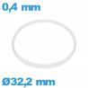 Glaspakking I-ring Hytrel 0,40 × 1,20 mm