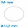 Glaspakking I-ring Hytrel 0,40 × 1,20 mm