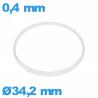 Joint de verre I-ring Hytrel 0,40 × 1,20 mm
