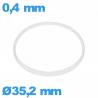 Joint de verre I-ring Hytrel 0,40 × 1,20 mm