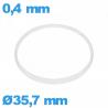 Hytrel I-ring crystal gasket 0.40 × 1.20 mm