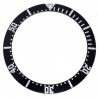 Lunette-inleg compatibel met Omega Seamaster zwart 38 mm